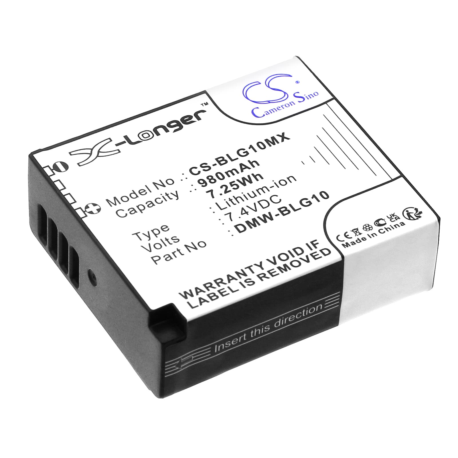 Replacement Battery for Leica D-Lux Type 109 - CS-BLG10MX-1.jpg
