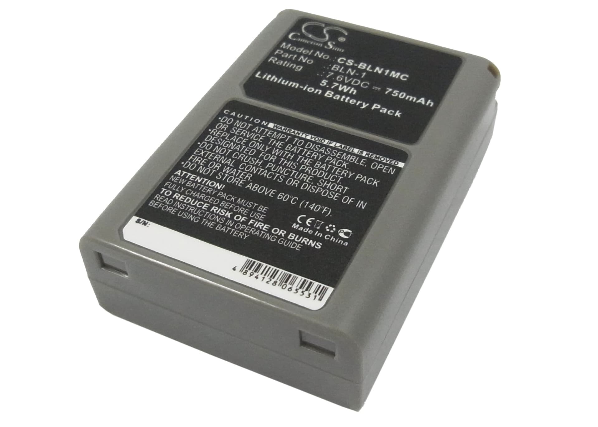 Replacement Battery for Olympus E-M5 - CS-BLN1MC-1.jpg