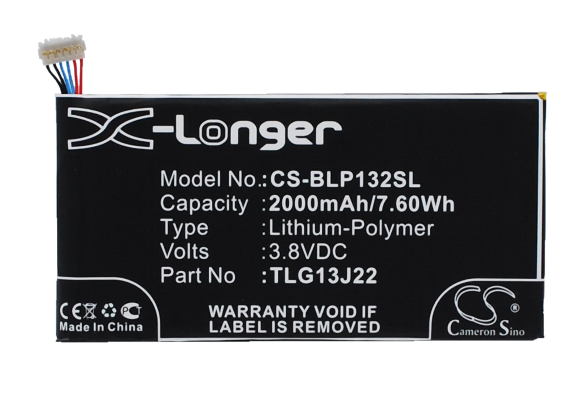 Replacement Battery for BLU Life ONE X - CS-BLP132SL-1.jpg