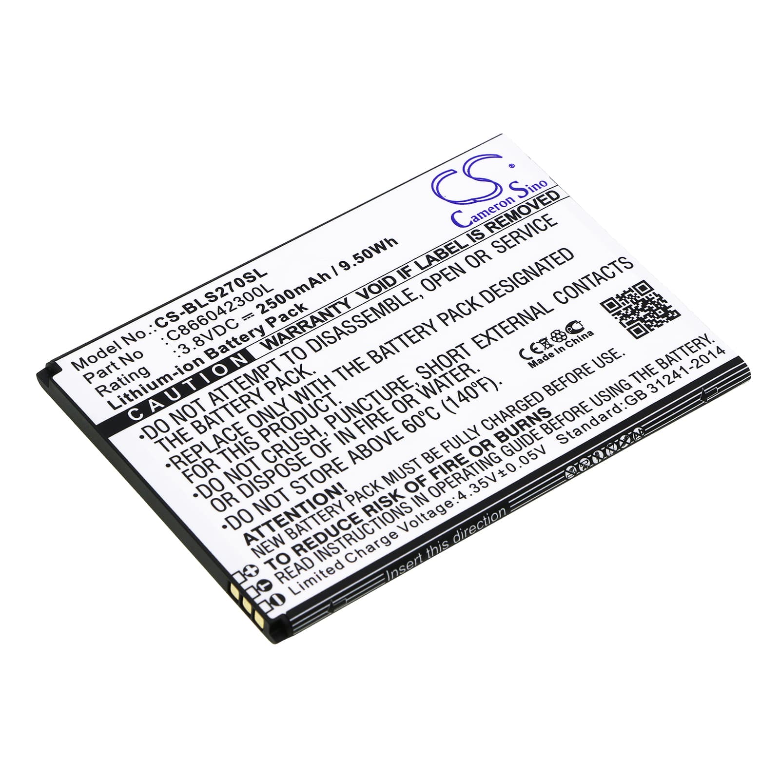 Replacement Battery for BLU Studio C 8.8 - CS-BLS270SL-1.jpg