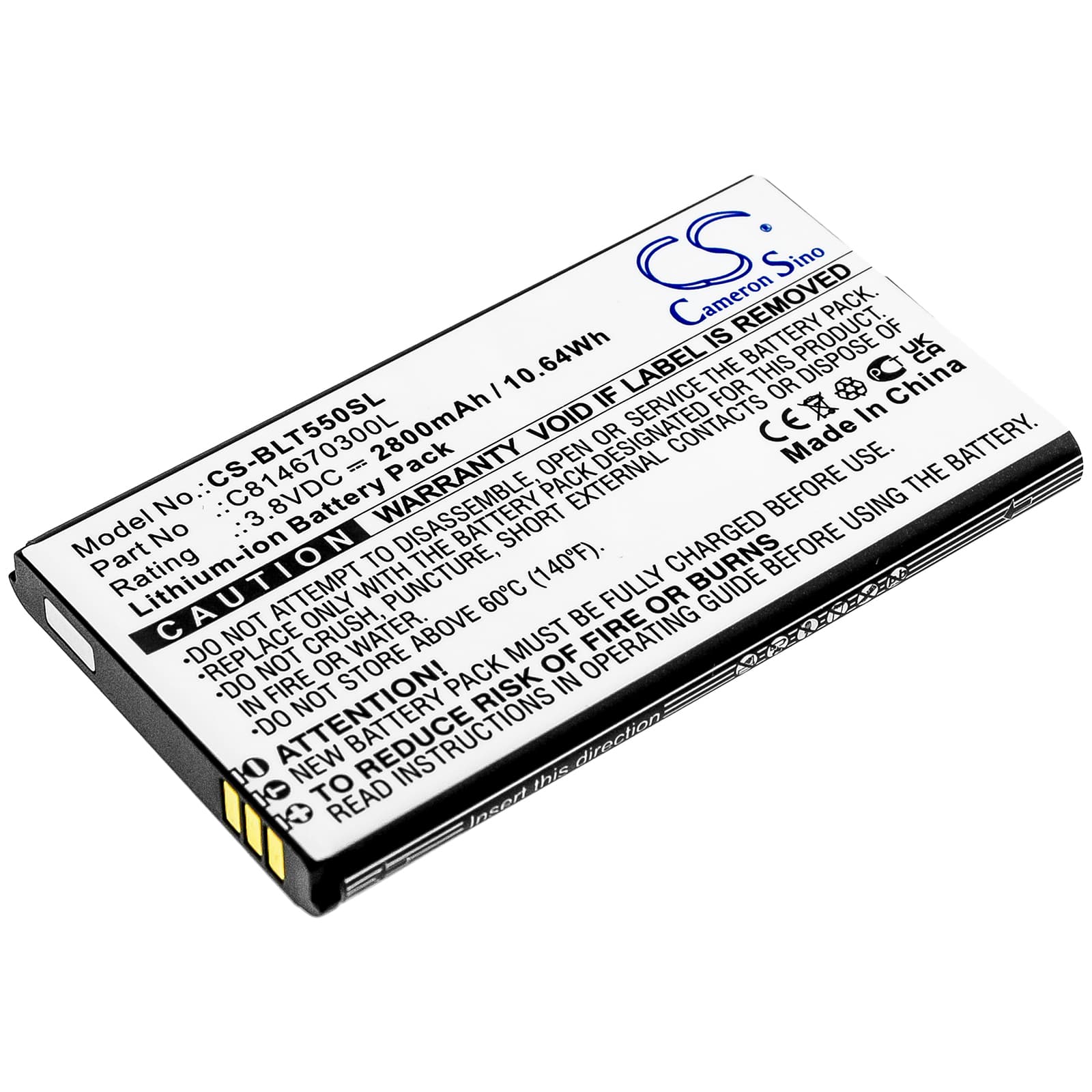 Replacement Battery for BLU Tank 2.4 Torch - CS-BLT550SL-1.jpg