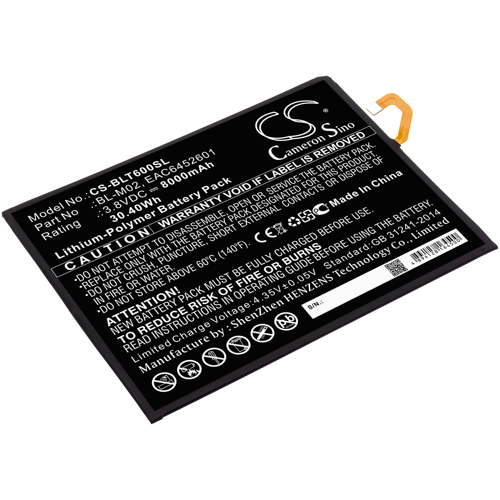Replacement Battery for LG G Pad 5 10.1 - CS-BLT600SL-1.jpg