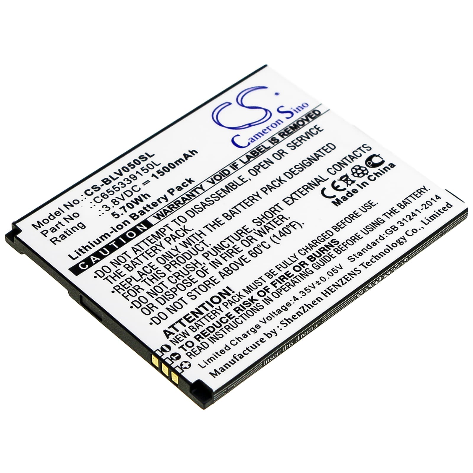 Replacement Battery for BLU Vivo 5 Mini - CS-BLV050SL-1.jpg