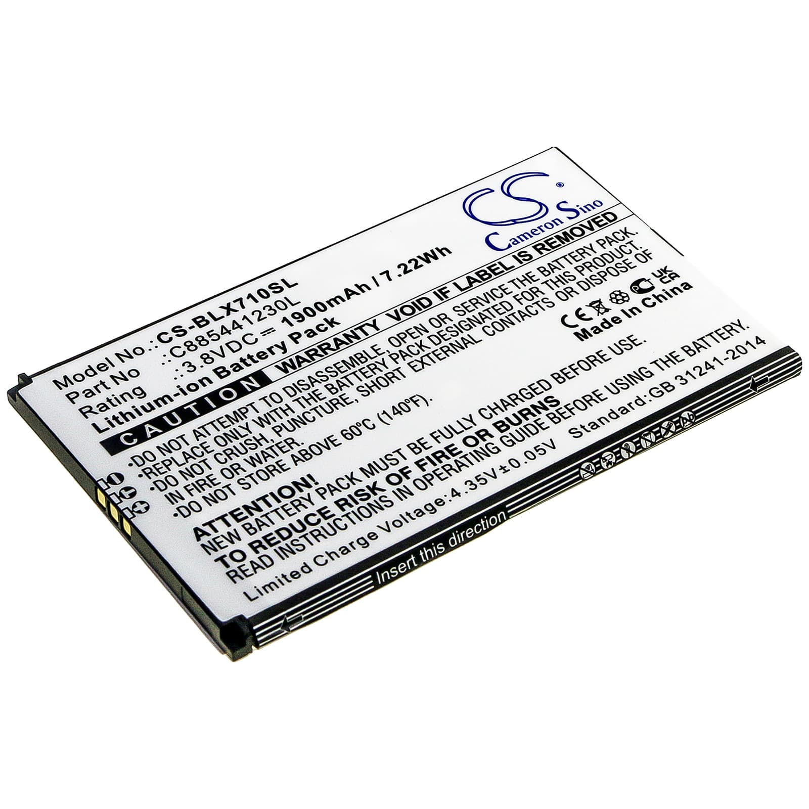 Replacement Battery for BLU Dash XL - CS-BLX710SL-1.jpg