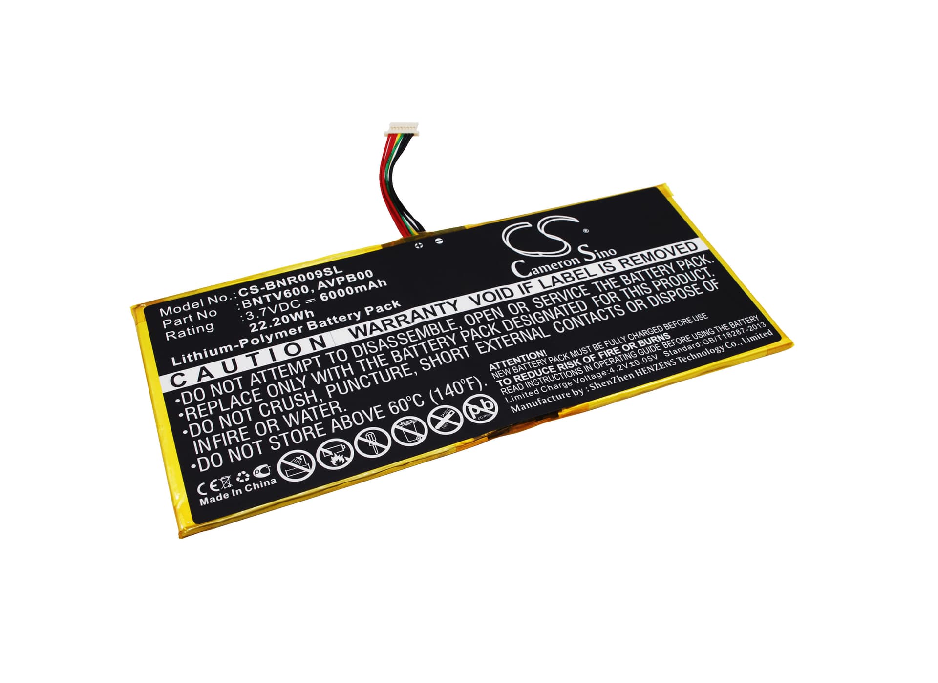 Replacement Battery for Barnes & Noble NOOK HD+9