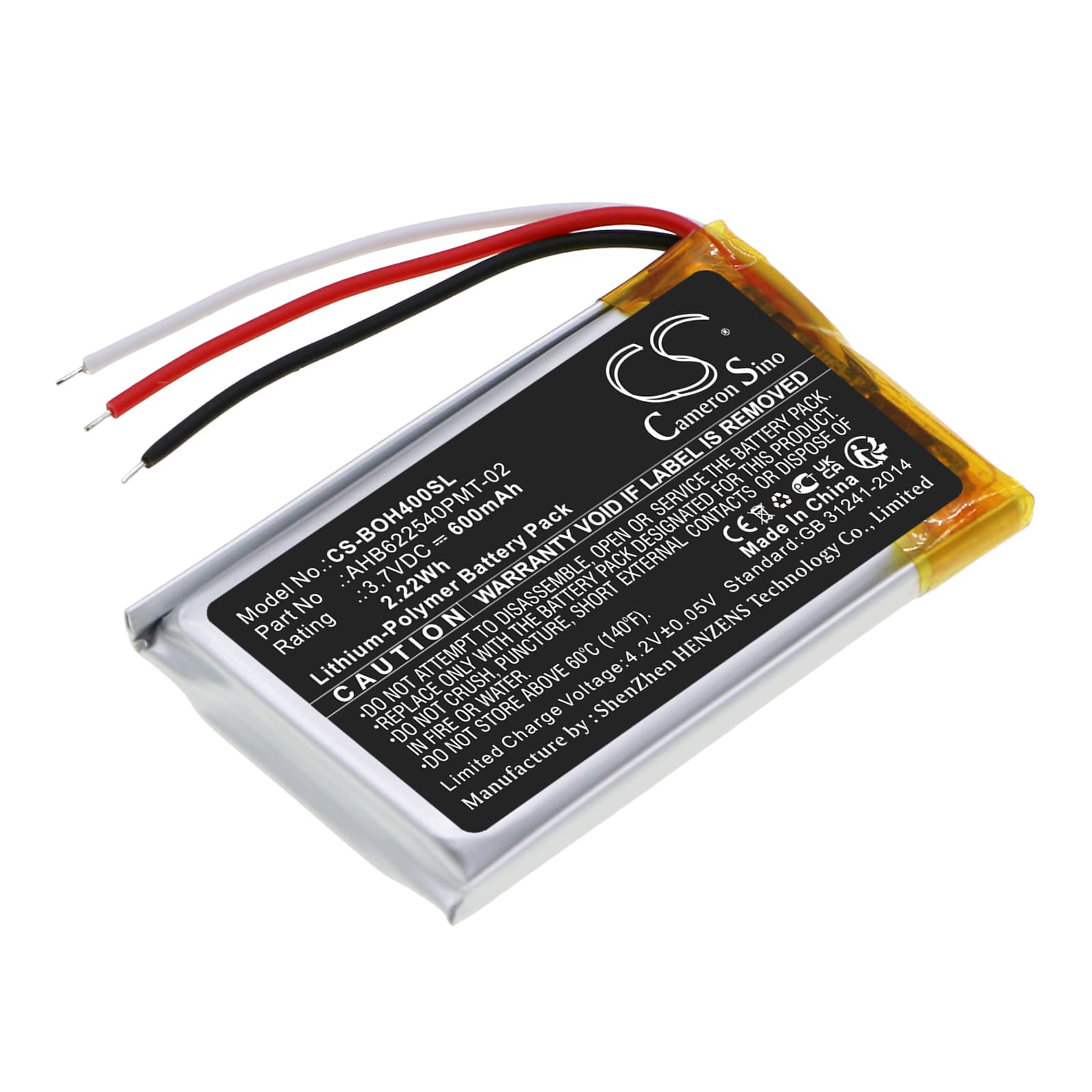 Replacement Battery for Bang & Olufsen BeoPlay H4 - CS-BOH400SL-1.jpg