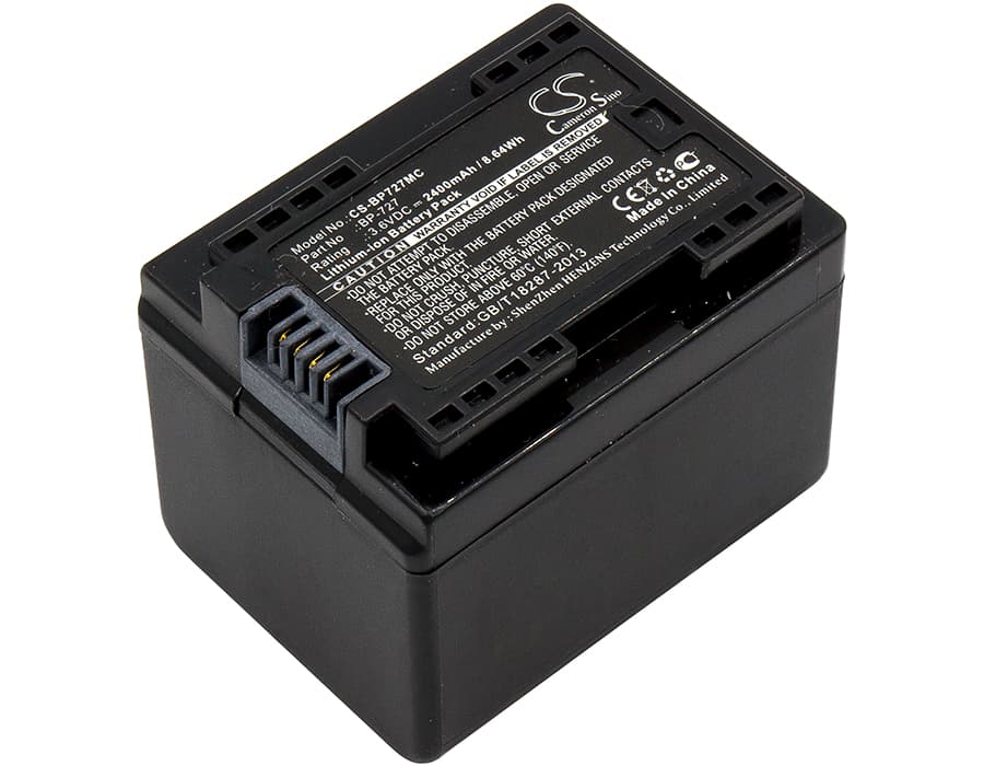 Replacement Battery for Canon VIXIA HF M52 - CS-BP727MC-1.jpg