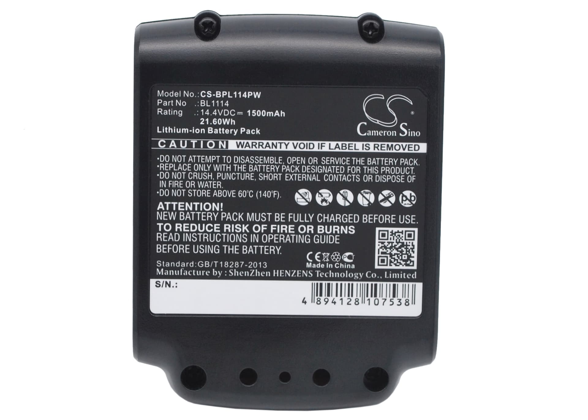 Replacement Battery for Black & Decker ASL146BT12A - CS-BPL114PW-1.jpg
