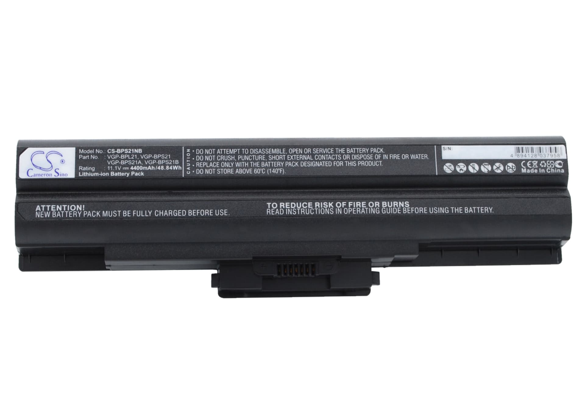 Replacement Battery for Sony VAIO VGN-AW41JF