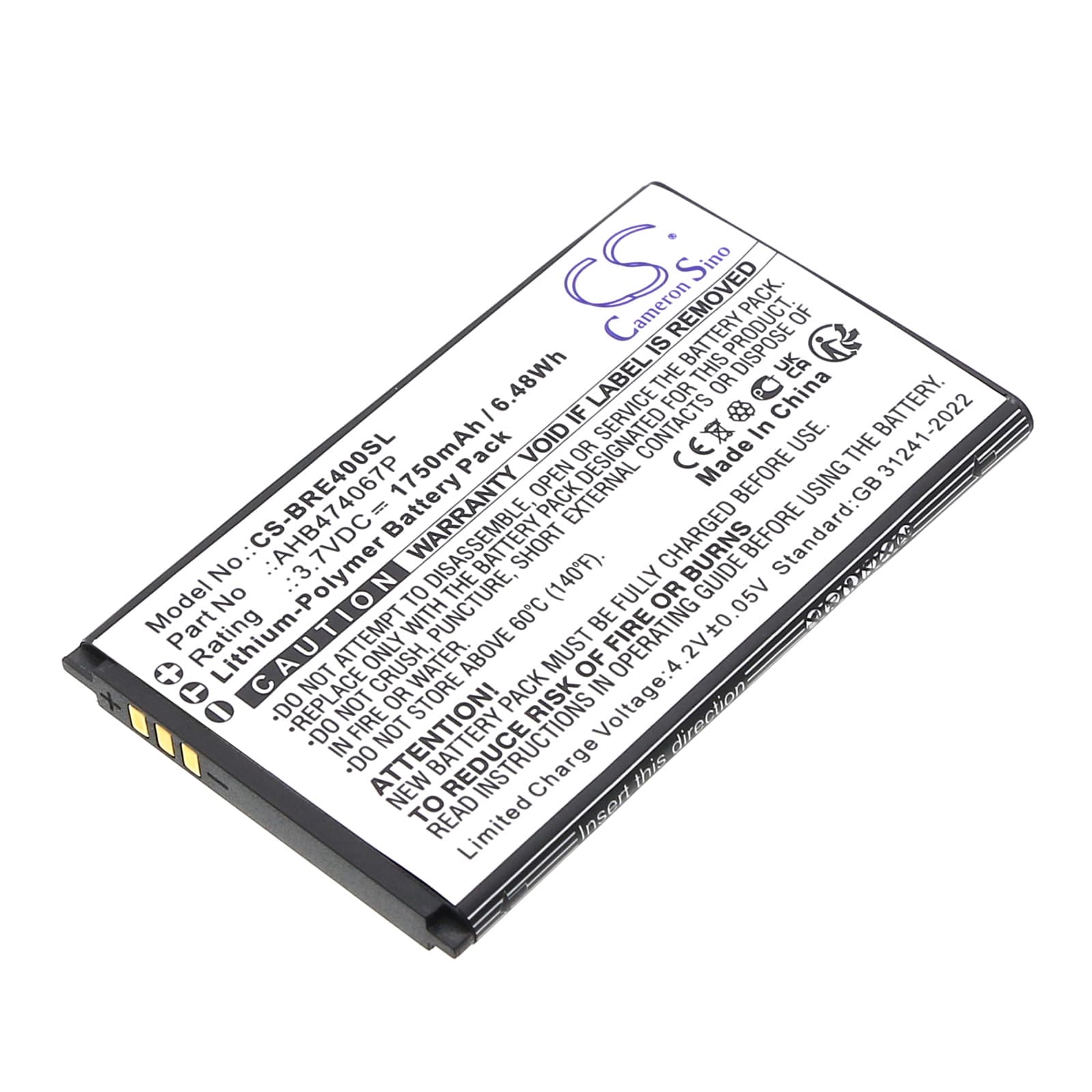 Replacement Battery for Brondi ENERGY 4G - CS-BRE400SL-1.jpg