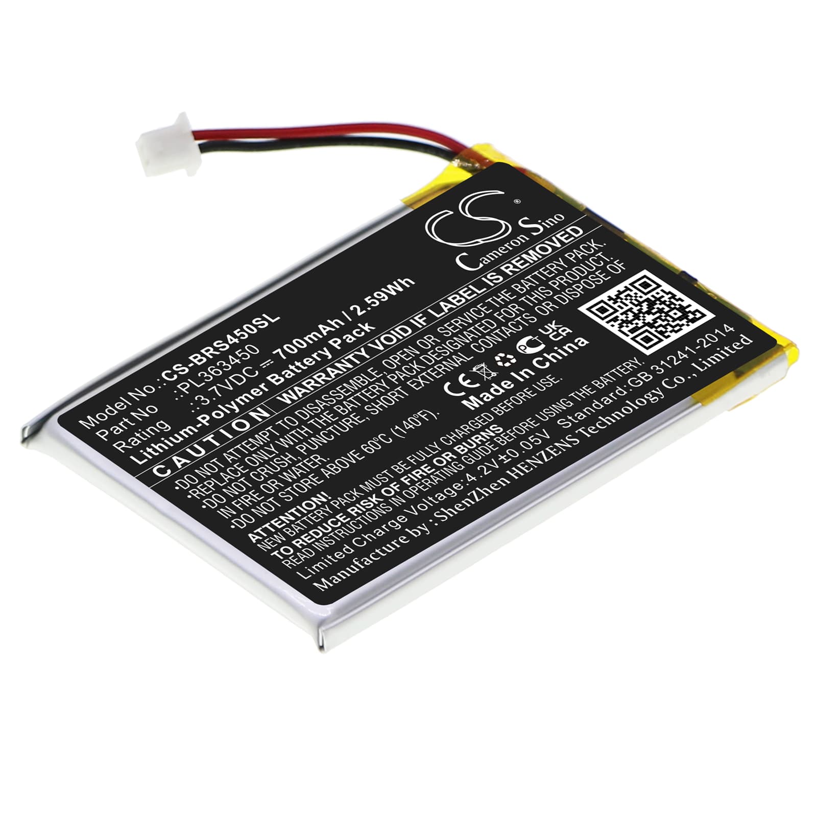 Replacement Battery for BlueParrott S450 - CS-BRS450SL-1.jpg