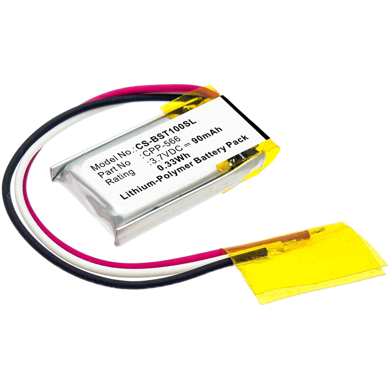 Replacement Battery for Beats Powerbeats 2 - CS-BST100SL-1.jpg