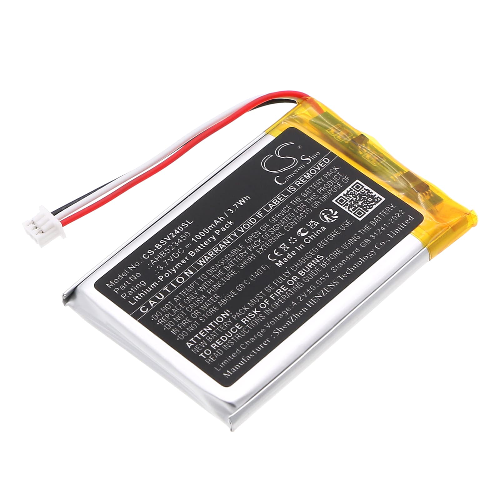 Replacement Battery for Babysense V24R Video Baby Monitor - CS-BSV240SL-1.jpg