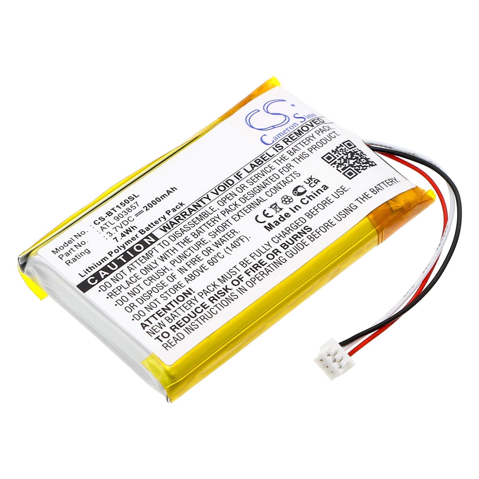Replacement Battery for Globalstar TR-150 - CS-BT150SL-1.jpg