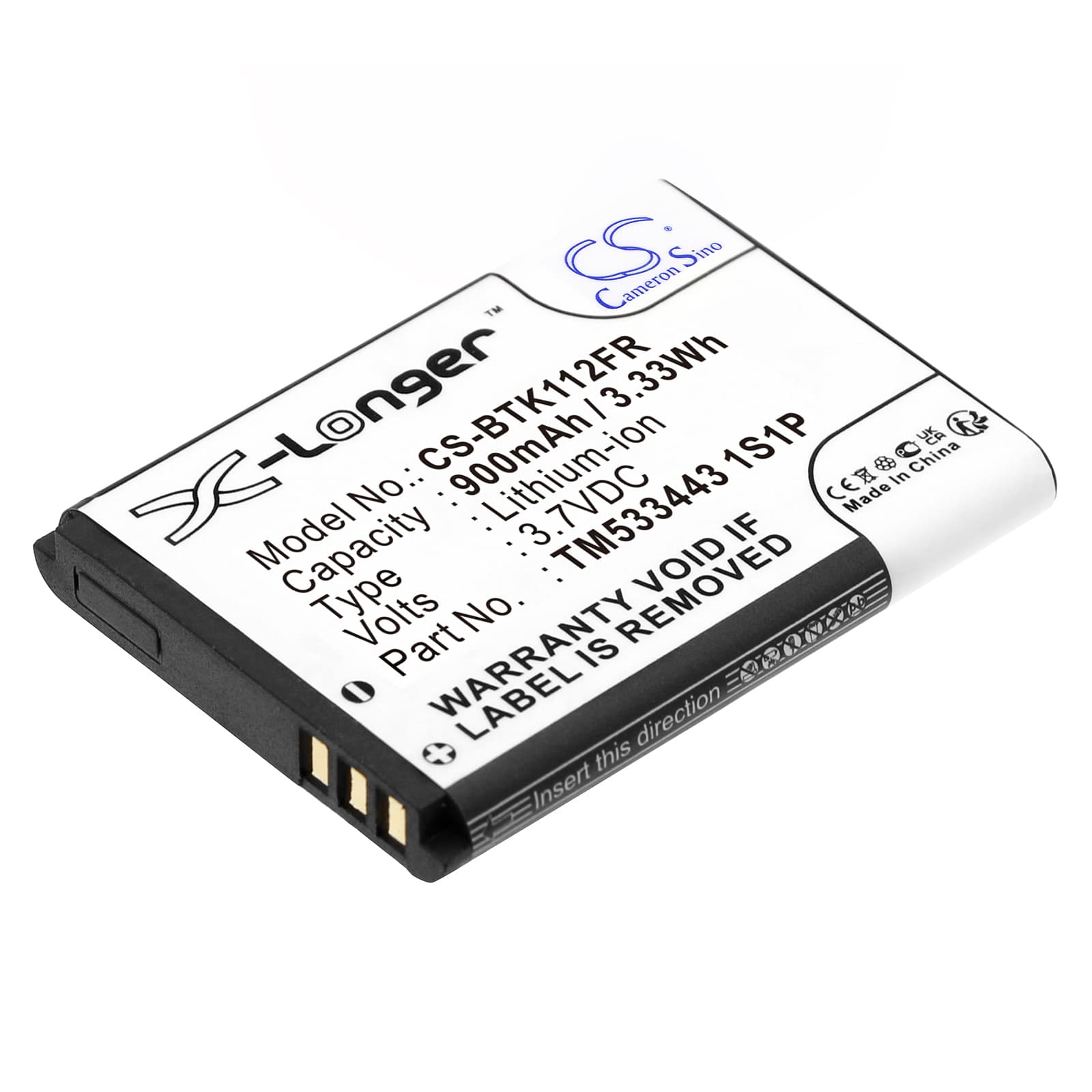 Replacement Battery for Blaupunkt BT Drive Free 111 - CS-BTK112FR-1.jpg