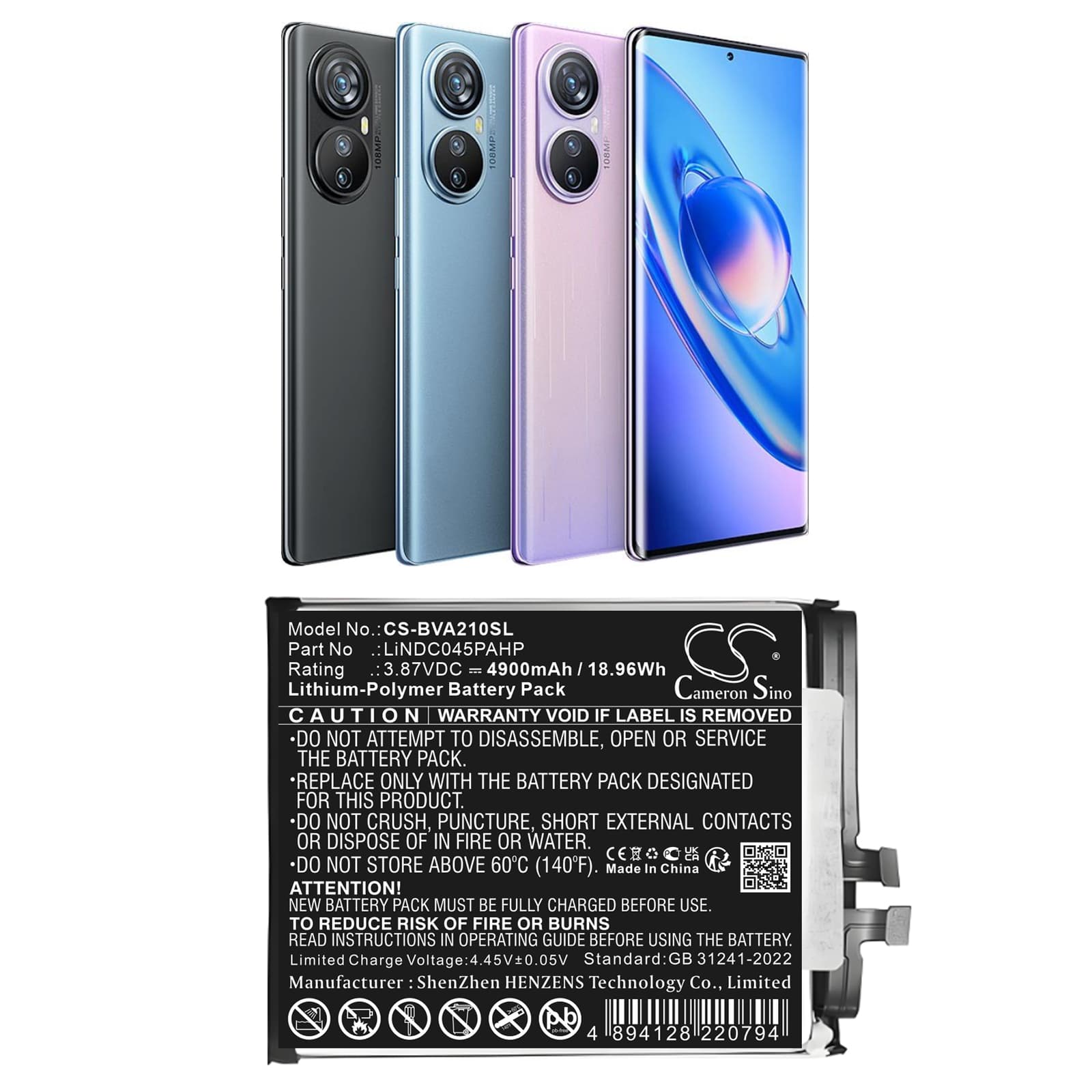 Replacement Battery for BlackView A200 Pro - CS-BVA210SL-1.jpg