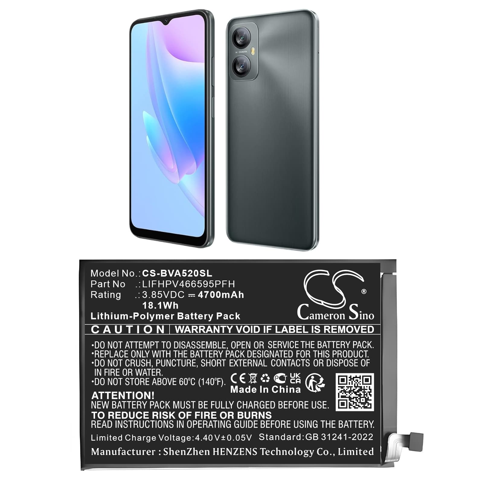 Replacement Battery for BlackView A52 - CS-BVA520SL-1.jpg