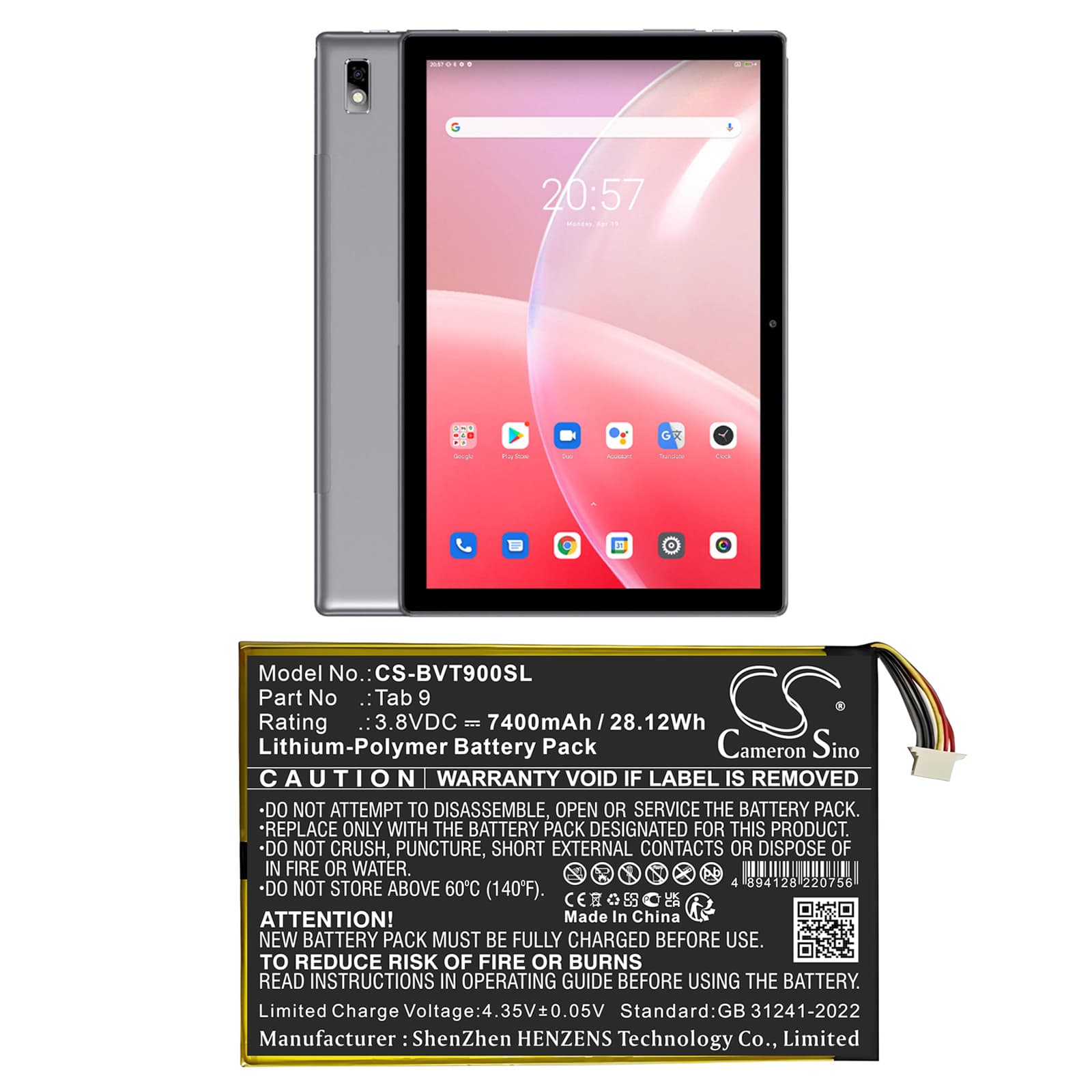 Replacement Battery for BlackView Tab 9 - CS-BVT900SL-1.jpg