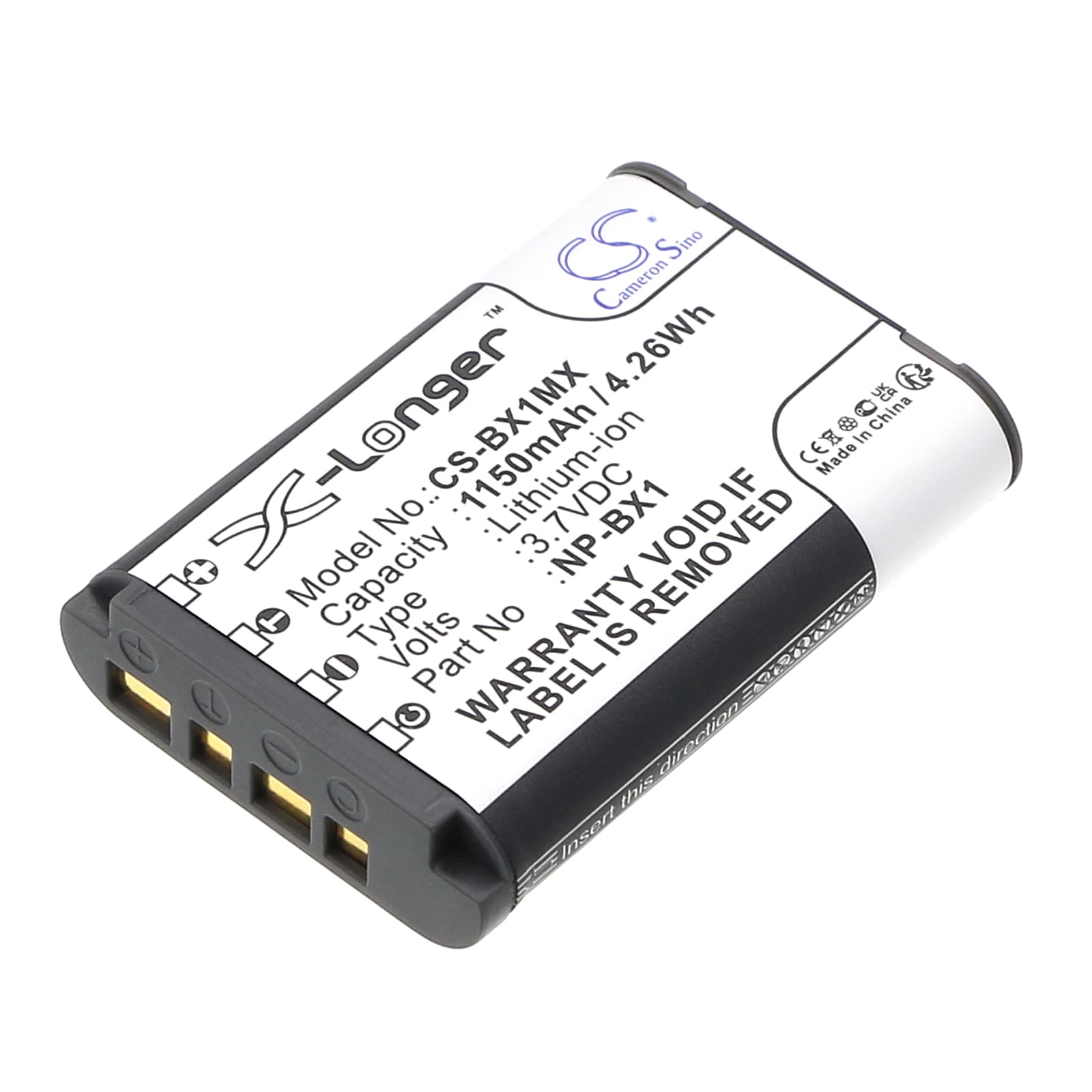 Replacement Battery for Sony CX405 Handycam - CS-BX1MX-1.jpg
