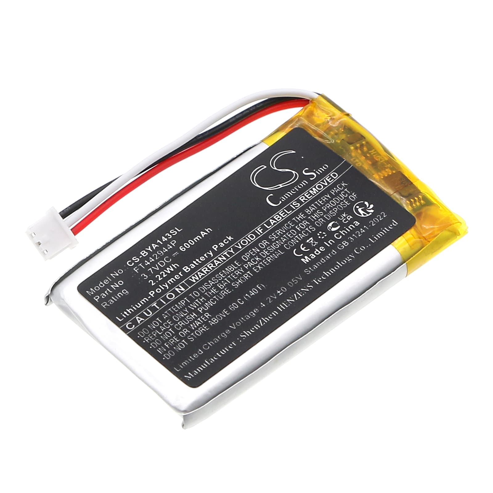 Replacement Battery for Babymoov A014301 - CS-BYA143SL-1.jpg