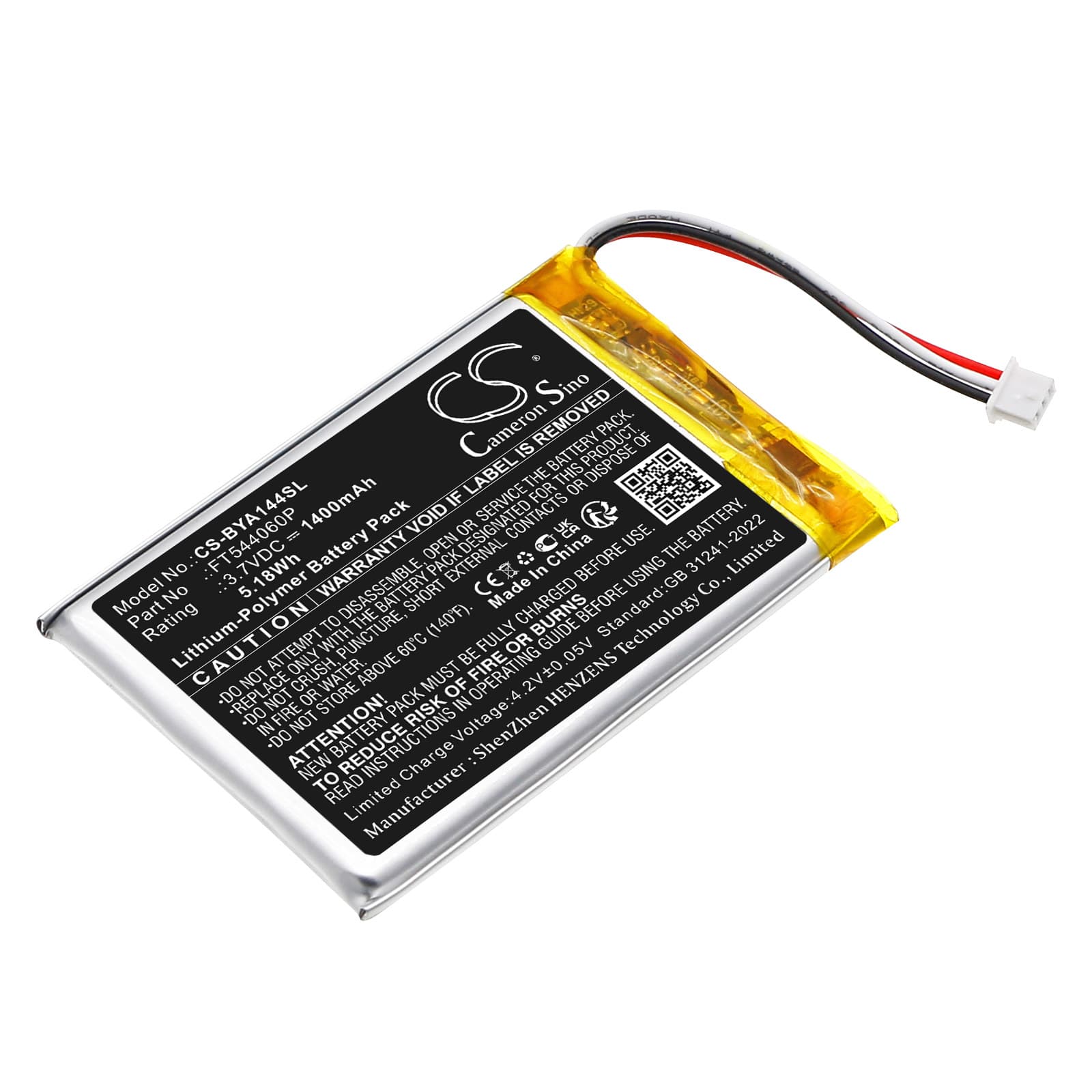 Replacement Battery for Babymoov A014416 - CS-BYA144SL-1.jpg