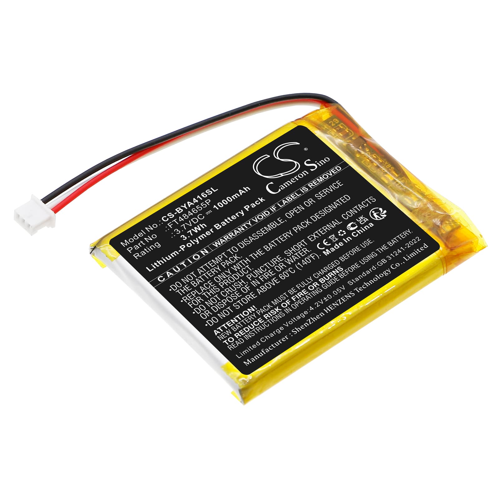 Replacement Battery for Babymoov A014416 - CS-BYA416SL-1.jpg