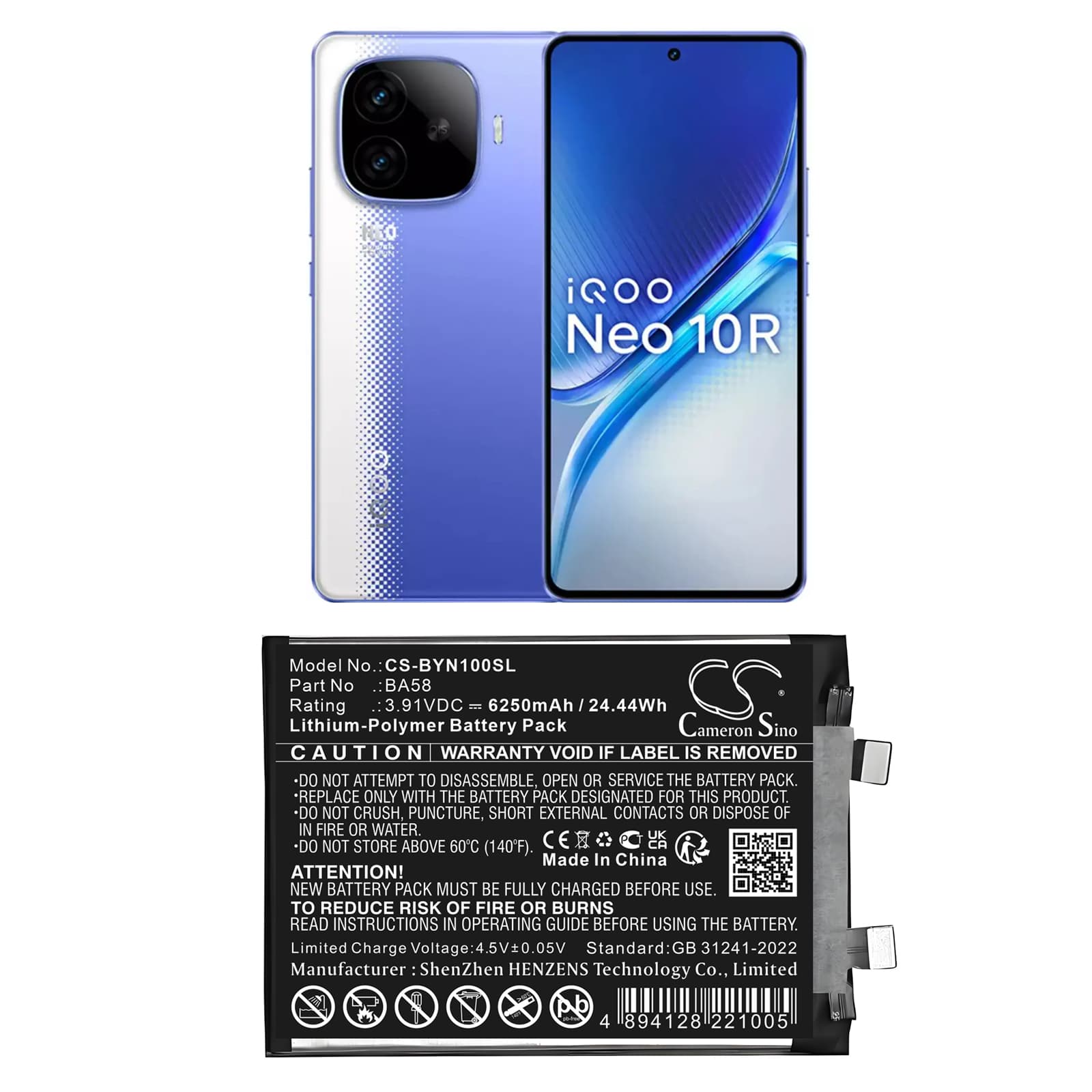 Replacement Battery for Vivo I2221 - CS-BYN100SL-1.jpg