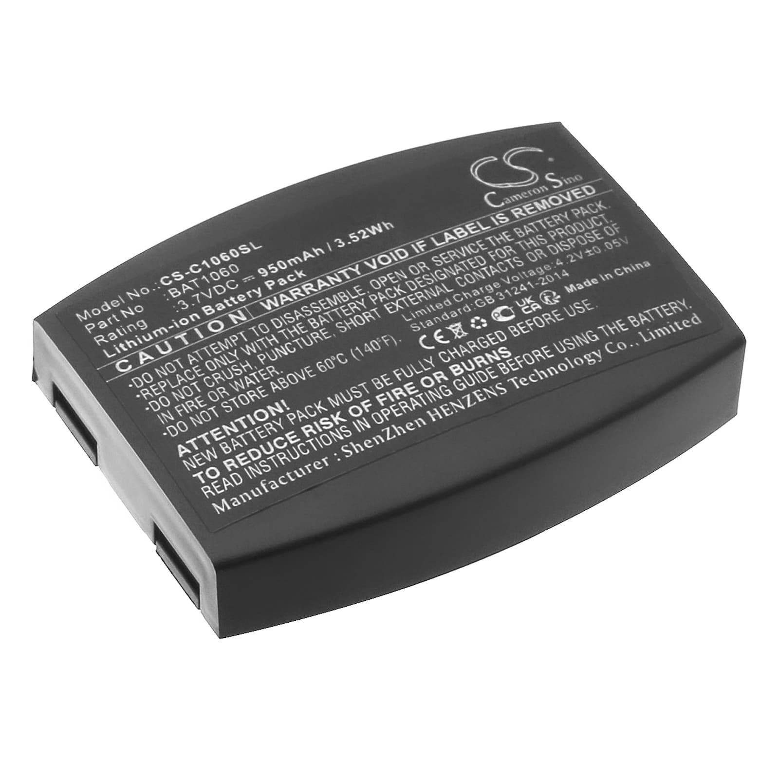Replacement Battery for 3M C1060