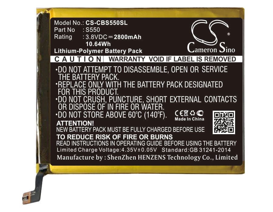 Replacement Battery for Cubot S550