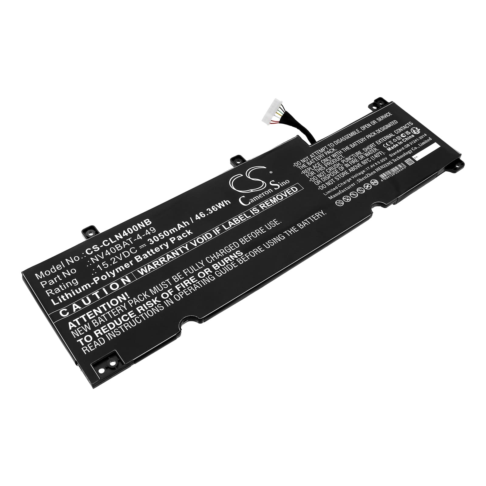 Replacement Battery for Thunderobot IGER S1 - CS-CLN400NB-1.jpg