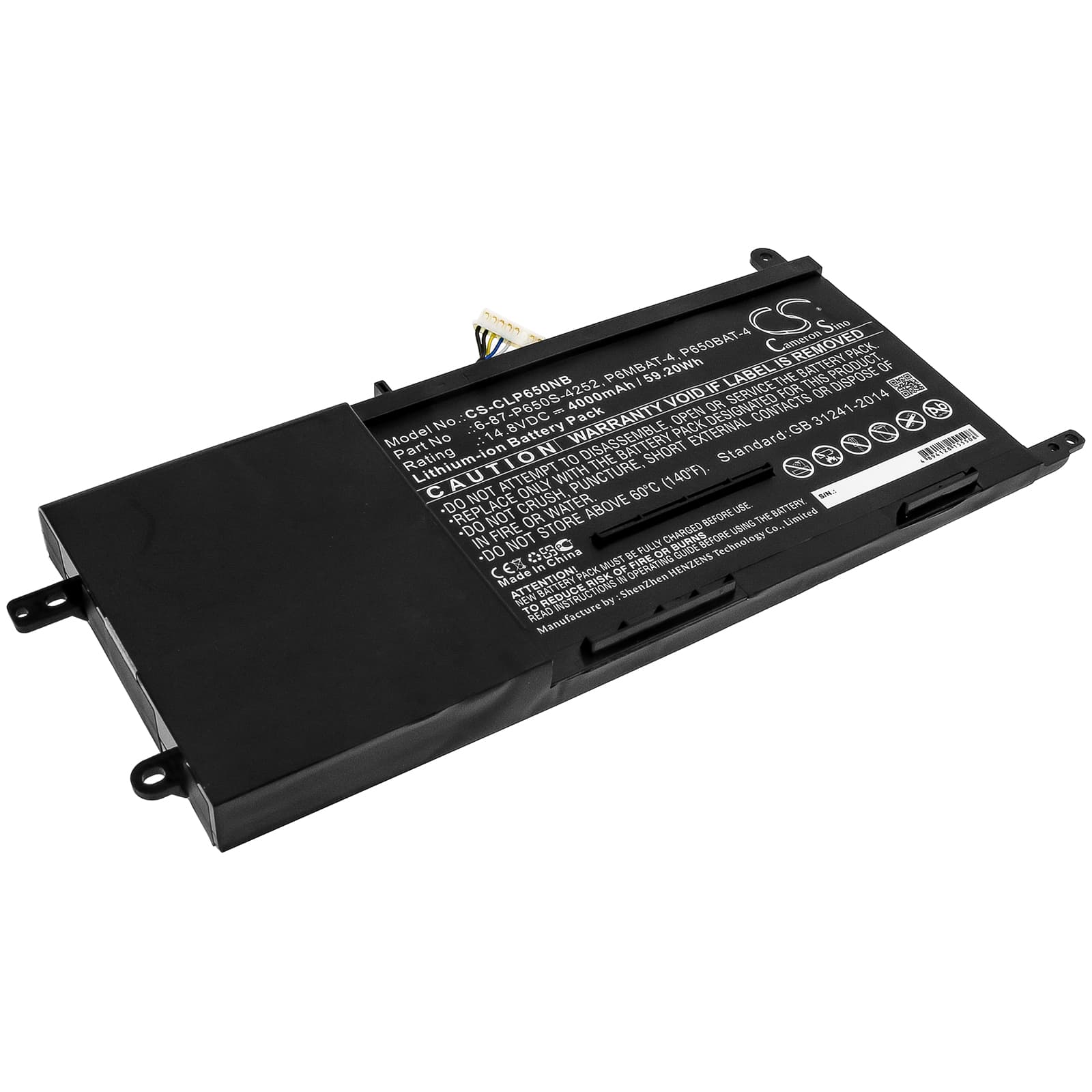 Replacement Battery for Nexoc G734II - CS-CLP650NB-1.jpg