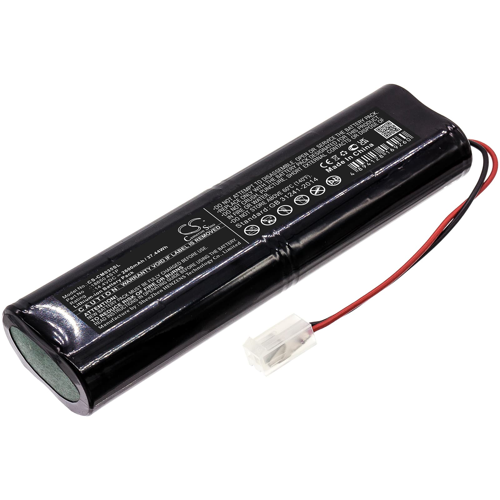 Replacement Battery for Custom Battery Packs 18650 4S1P - CS-CM035SL-1.jpg