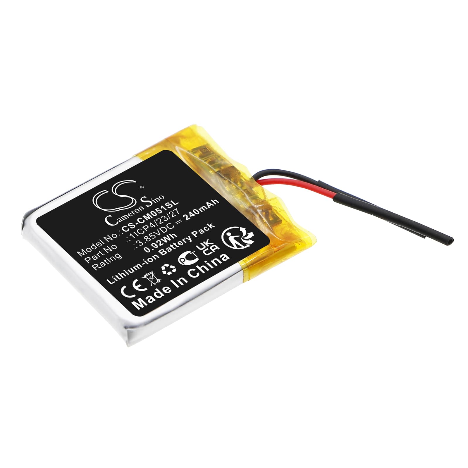 Replacement Battery for Custom Battery Pack 1ICP4/23/27 - CS-CM051SL-1.jpg