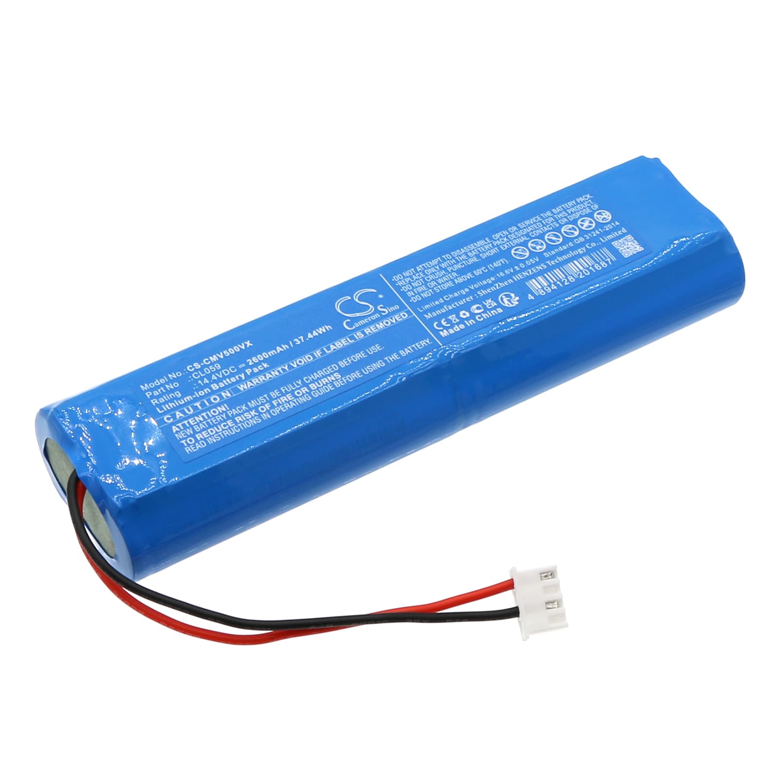 Replacement Battery for CleanMate RV500 - CS-CMV500VX-1.jpg