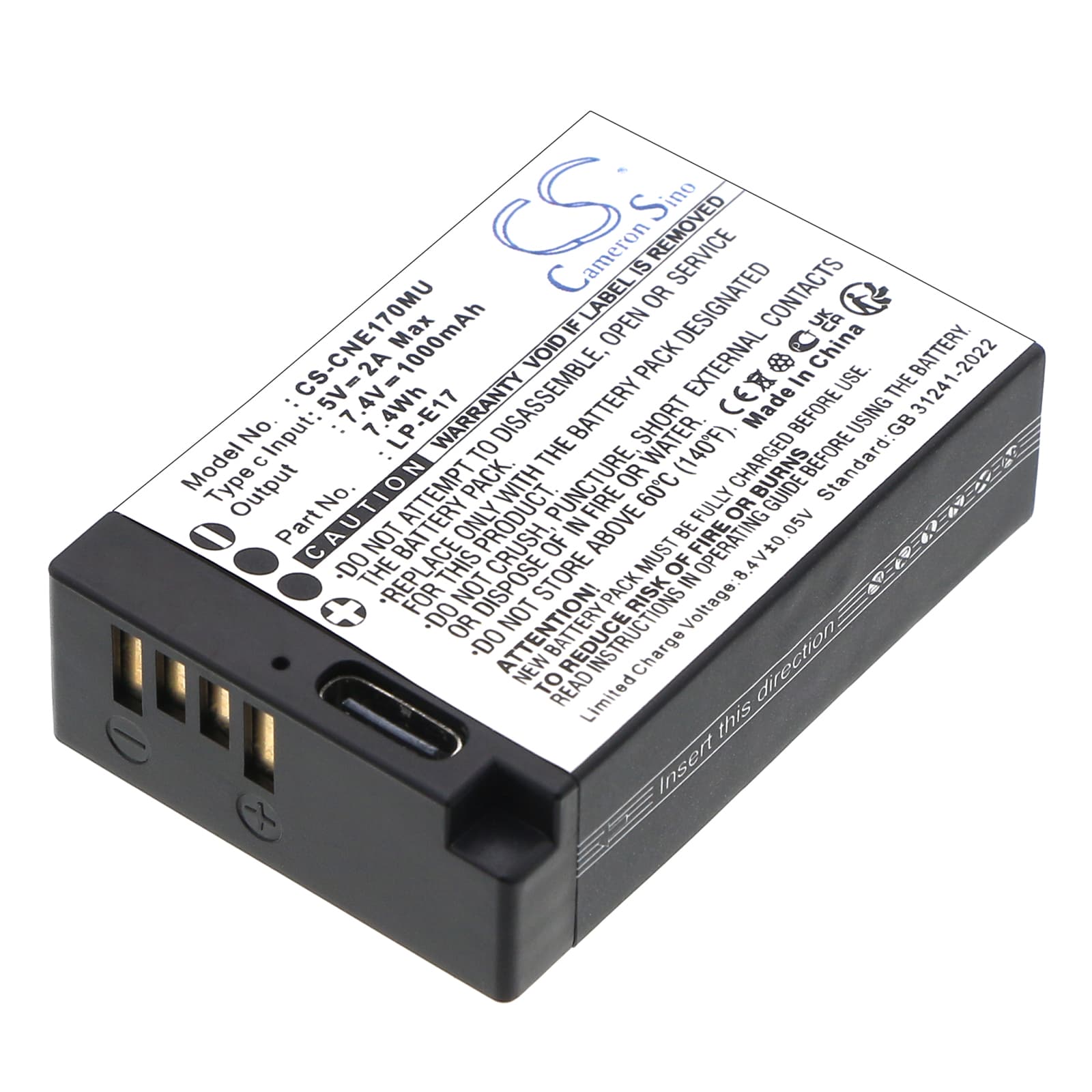 Replacement Battery for Saramonic VmicLink5 RX+ - CS-CNE170MU-1.jpg