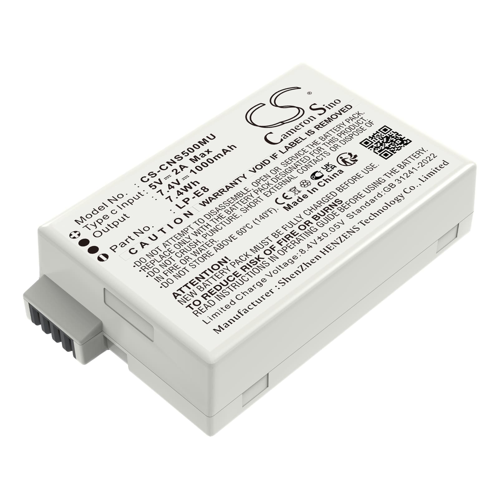 Replacement Battery for Canon EF-S - CS-CNS500MU-1.jpg