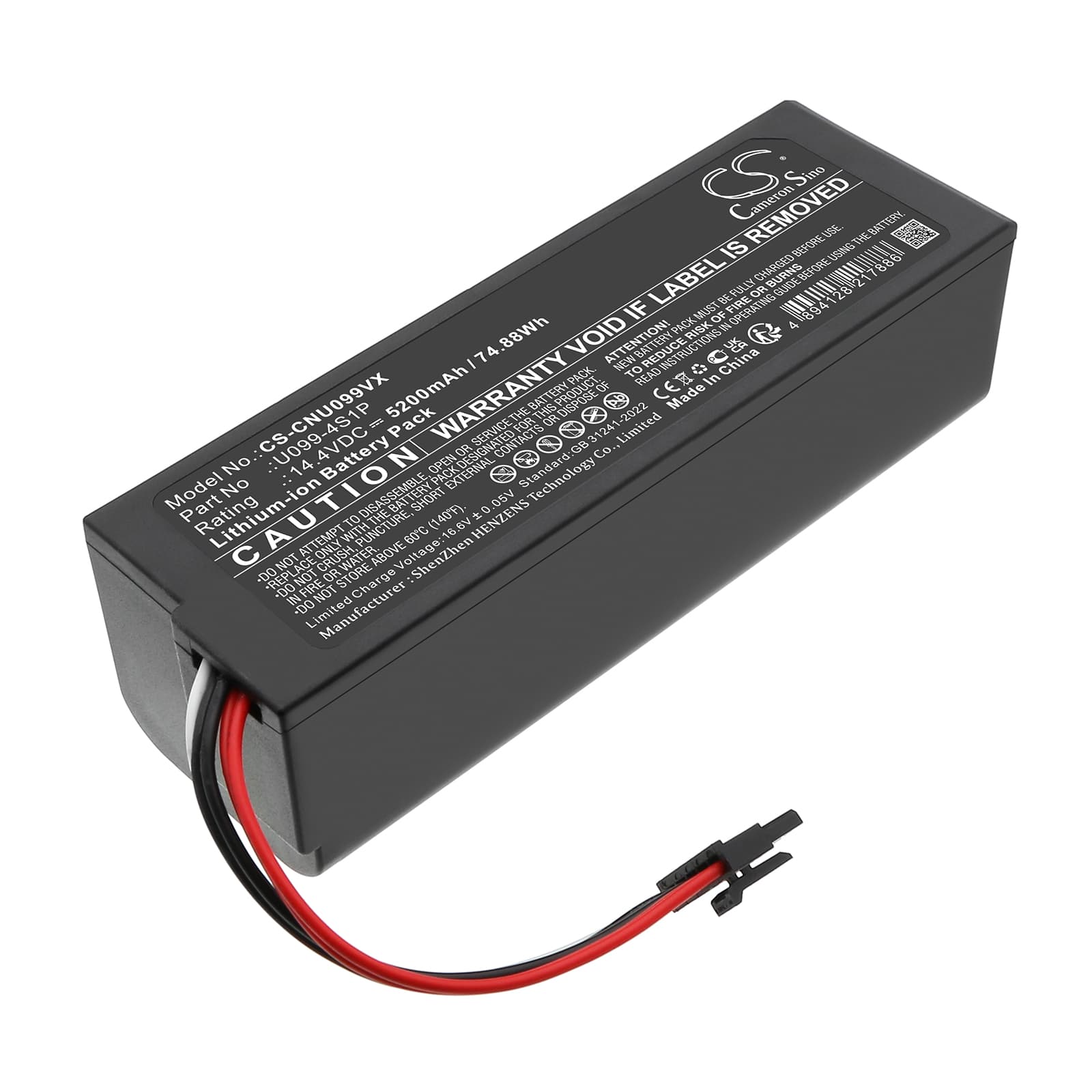 Replacement Battery for Cecotec Conga 8090