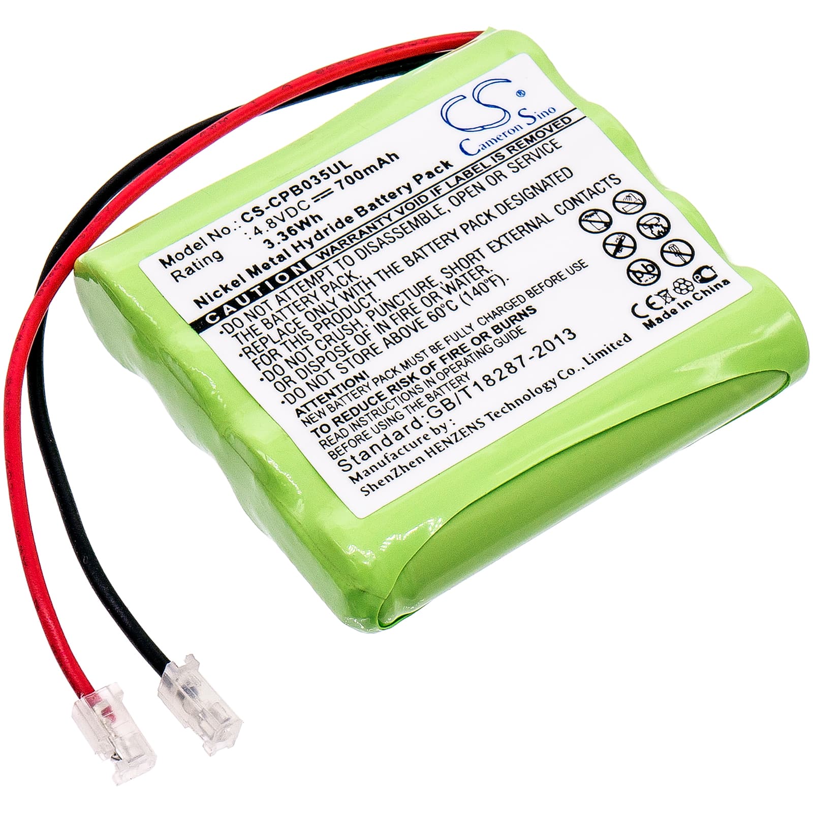 Replacement Battery for Universel AAA x 4 - CS-CPB035UL-1.jpg