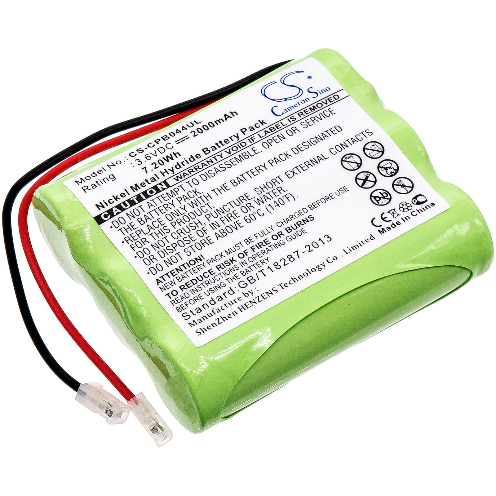 Replacement Battery for GP T160 - CS-CPB044UL-1.jpg