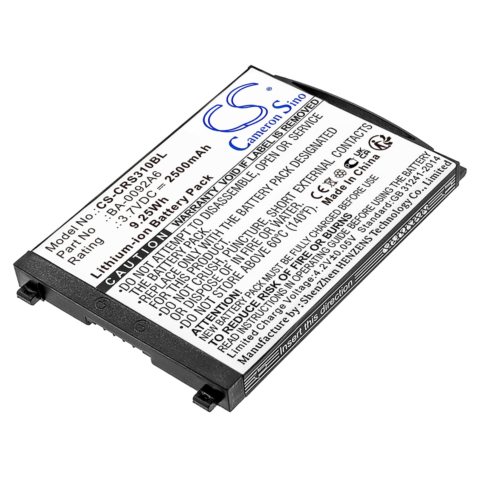 Replacement Battery for CipherLab RS31