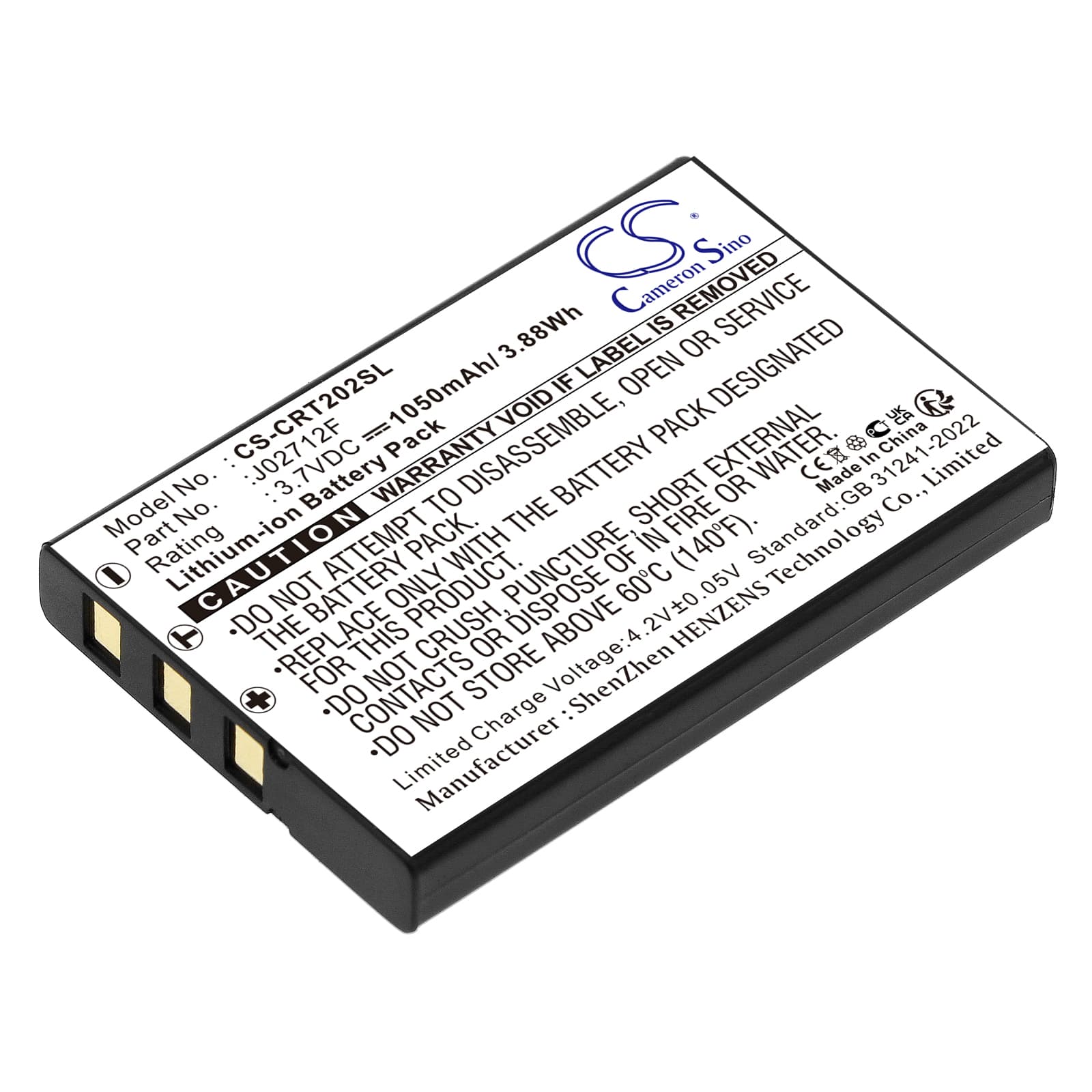 Replacement Battery for Creative Vado HD - CS-CRT202SL-1.jpg