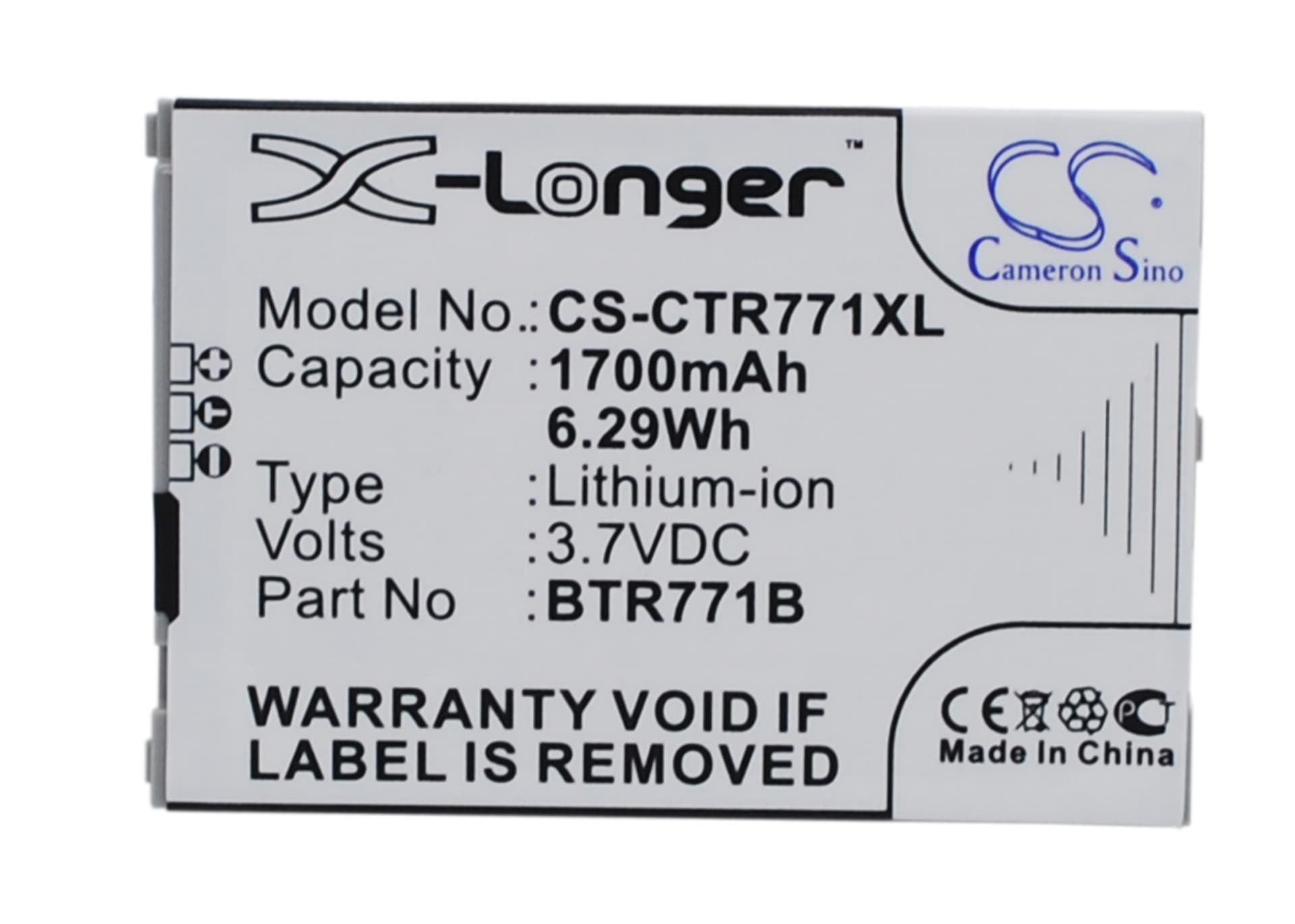 Replacement Battery for Verizon Commando C771 - CS-CTR771XL-1.jpg