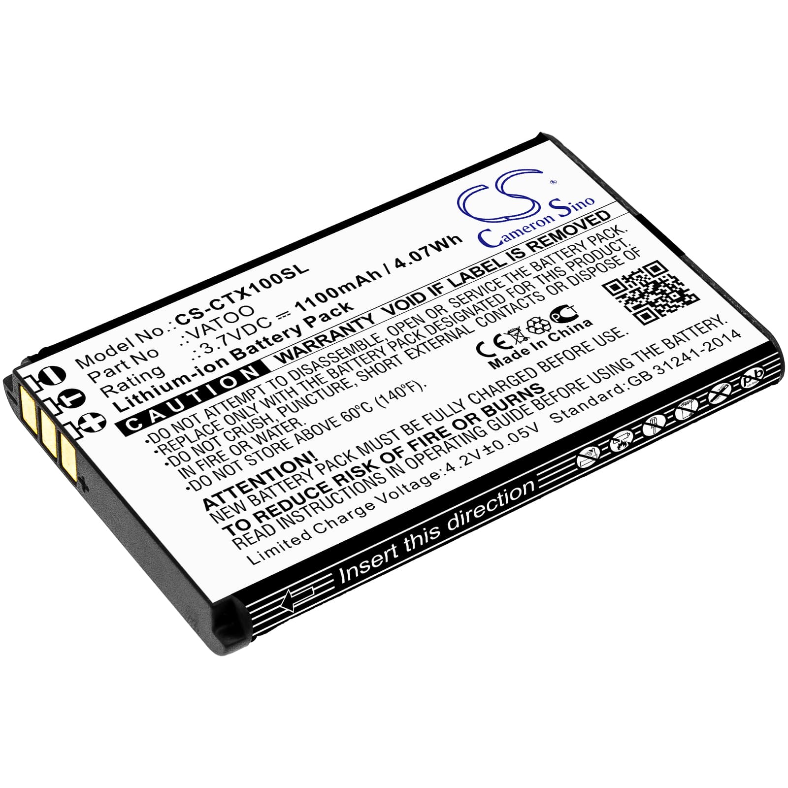 Replacement Battery for Contacta RF-TX1 - CS-CTX100SL-1.jpg