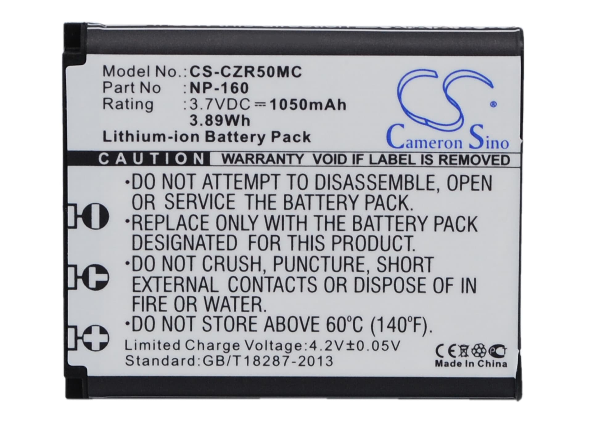 Replacement Battery for Casio Exilim EX-ZR50 - CS-CZR50MC-1.jpg