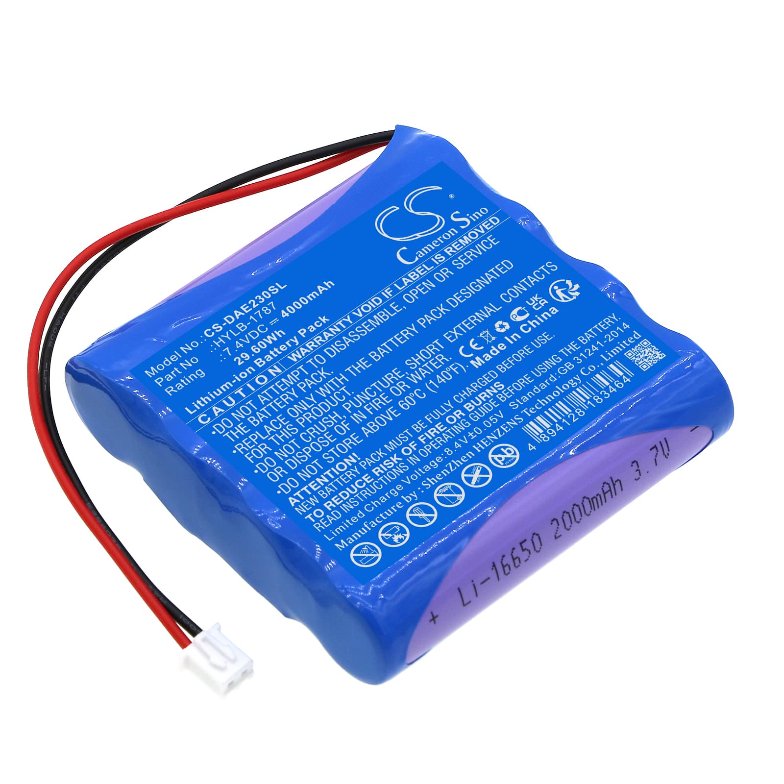 Replacement Battery for Deviser AE2300 - CS-DAE230SL-1.jpg