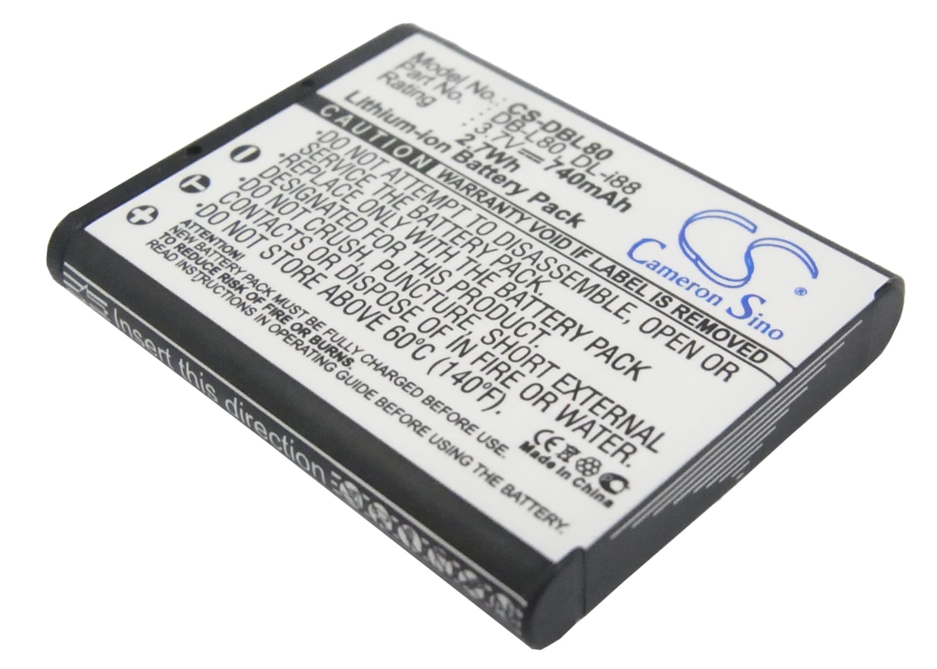 Replacement Battery for Toshiba Camileo BW10 HD - CS-DBL80-1.jpg