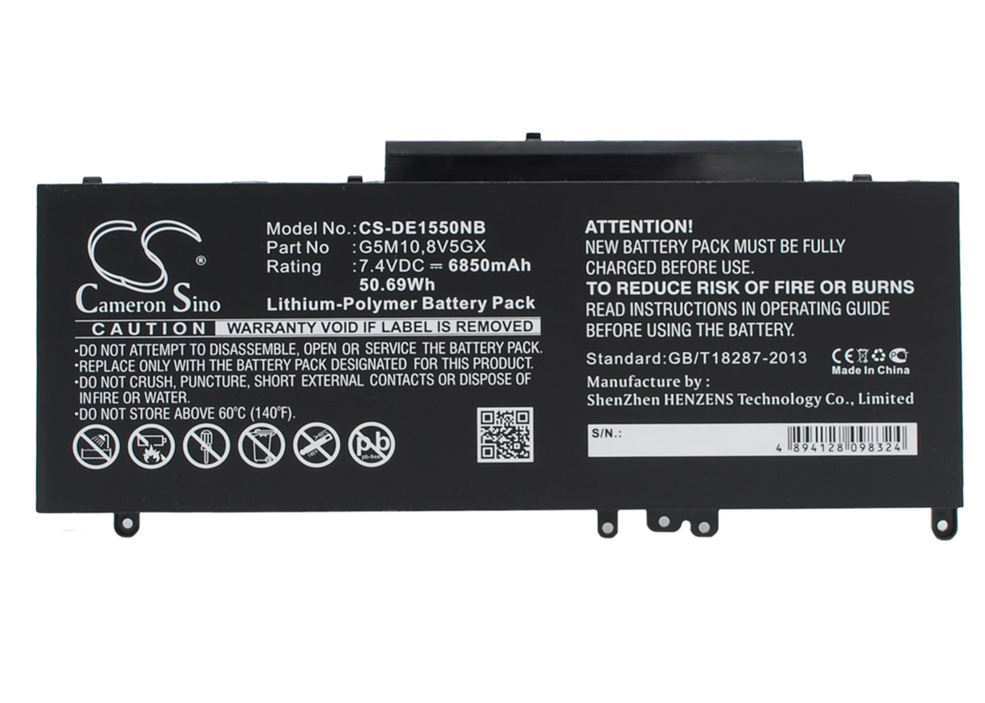 Replacement Battery for Dell Latitude E5550 - CS-DE1550NB-1.jpg