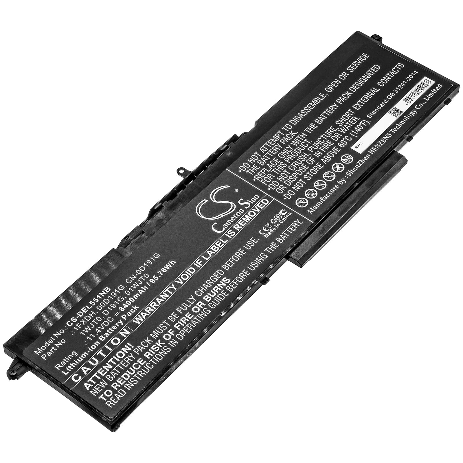 Replacement Battery for Dell Latitude 15 5501 - CS-DEL551NB-1.jpg