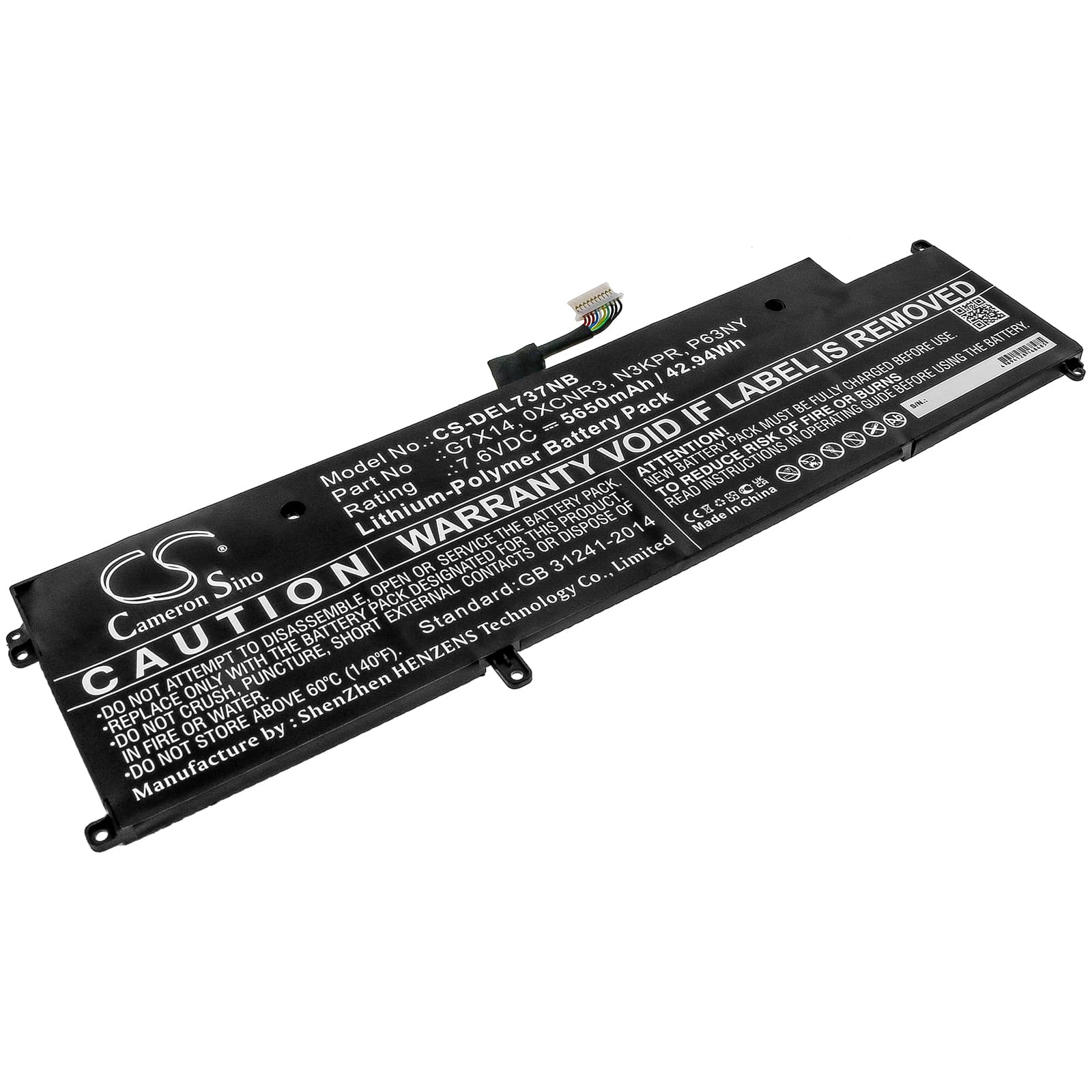 Replacement Battery for Dell Latitude E7370 - CS-DEL737NB-1.jpg