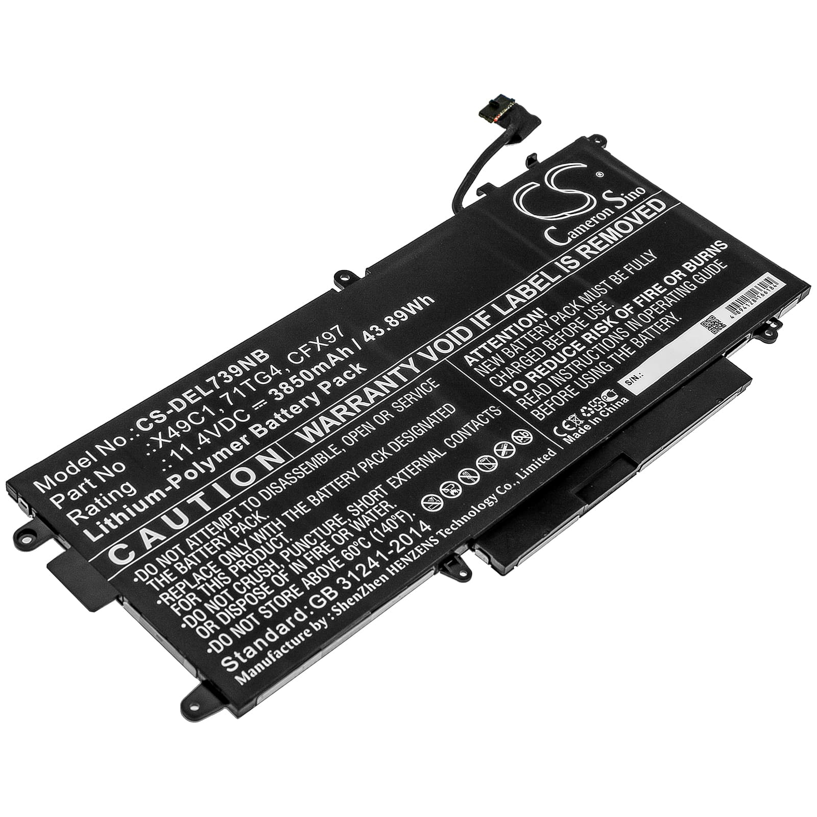 Replacement Battery for Dell Latitude 5289 2-in-1 - CS-DEL739NB-1.jpg